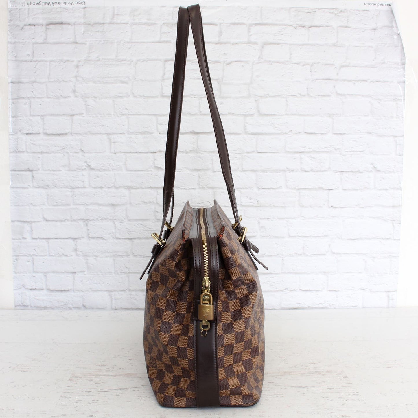 Louis Vuitton Chelsea Damier Ebene Shoulder Bag Tote