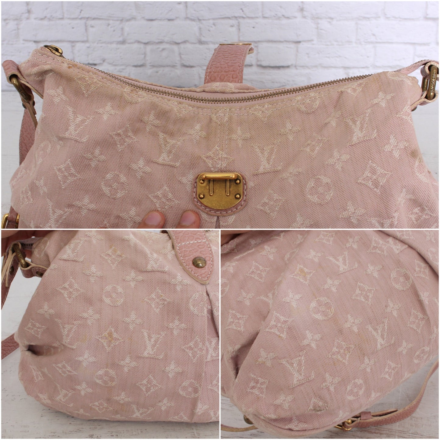 Louis Vuitton Slightly Pink Denim Crossbody