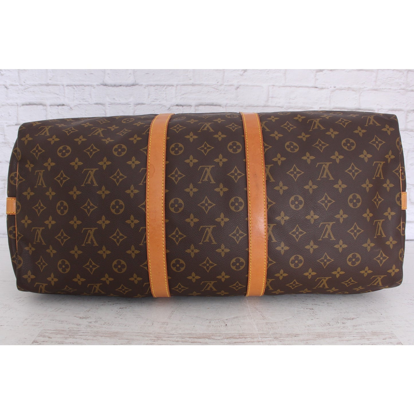 Louis Vuitton Keepall Bandouliere 55 Messenger Monogram Brown Travel