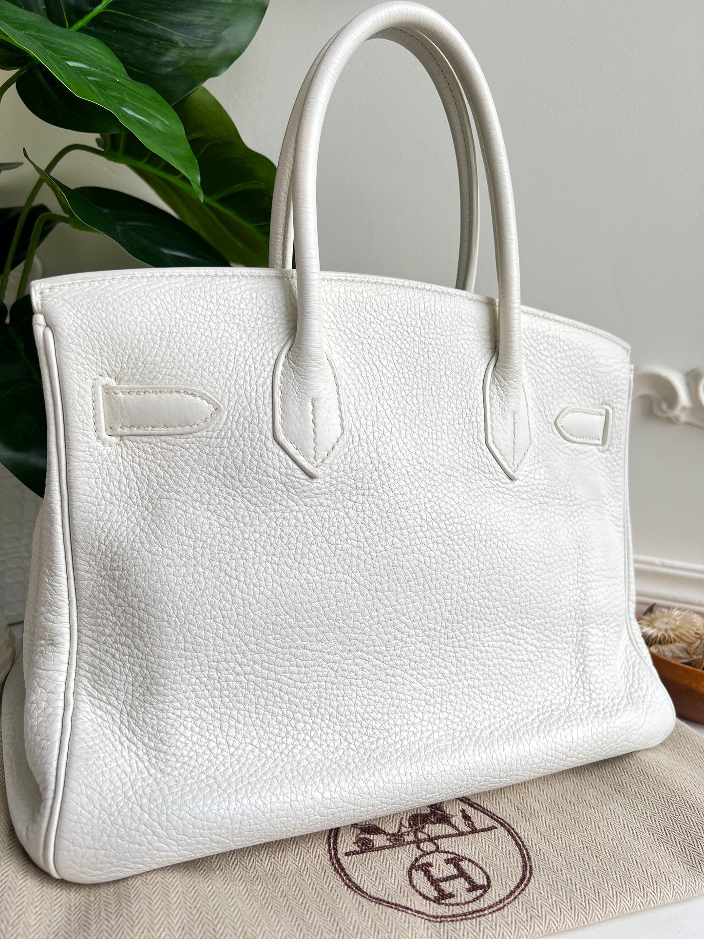 Hermès White Birkin 30 Bag