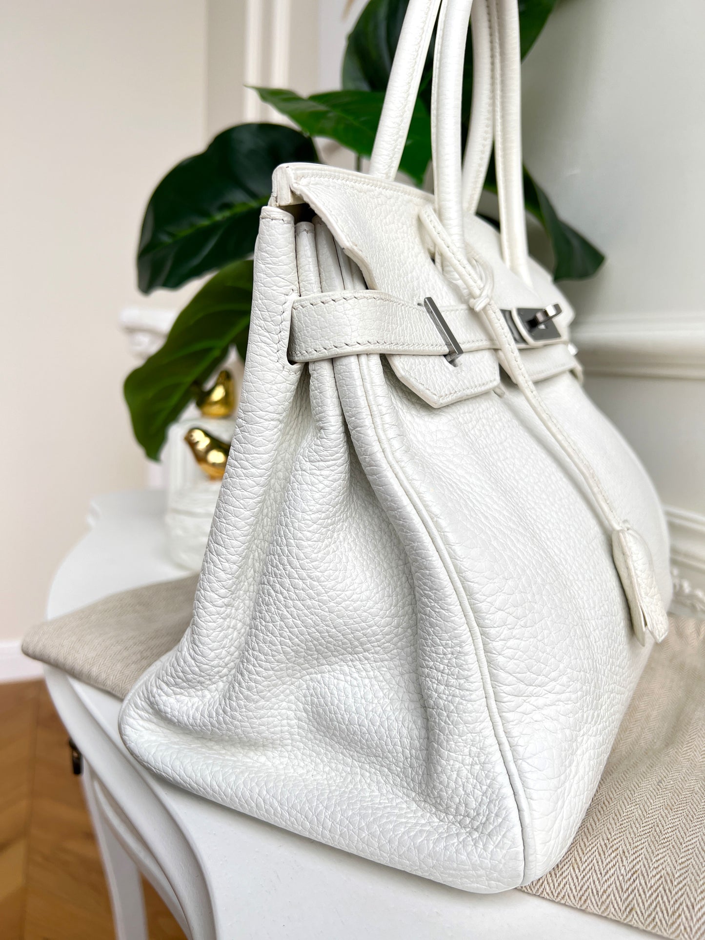 Hermès White Birkin 30 Bag