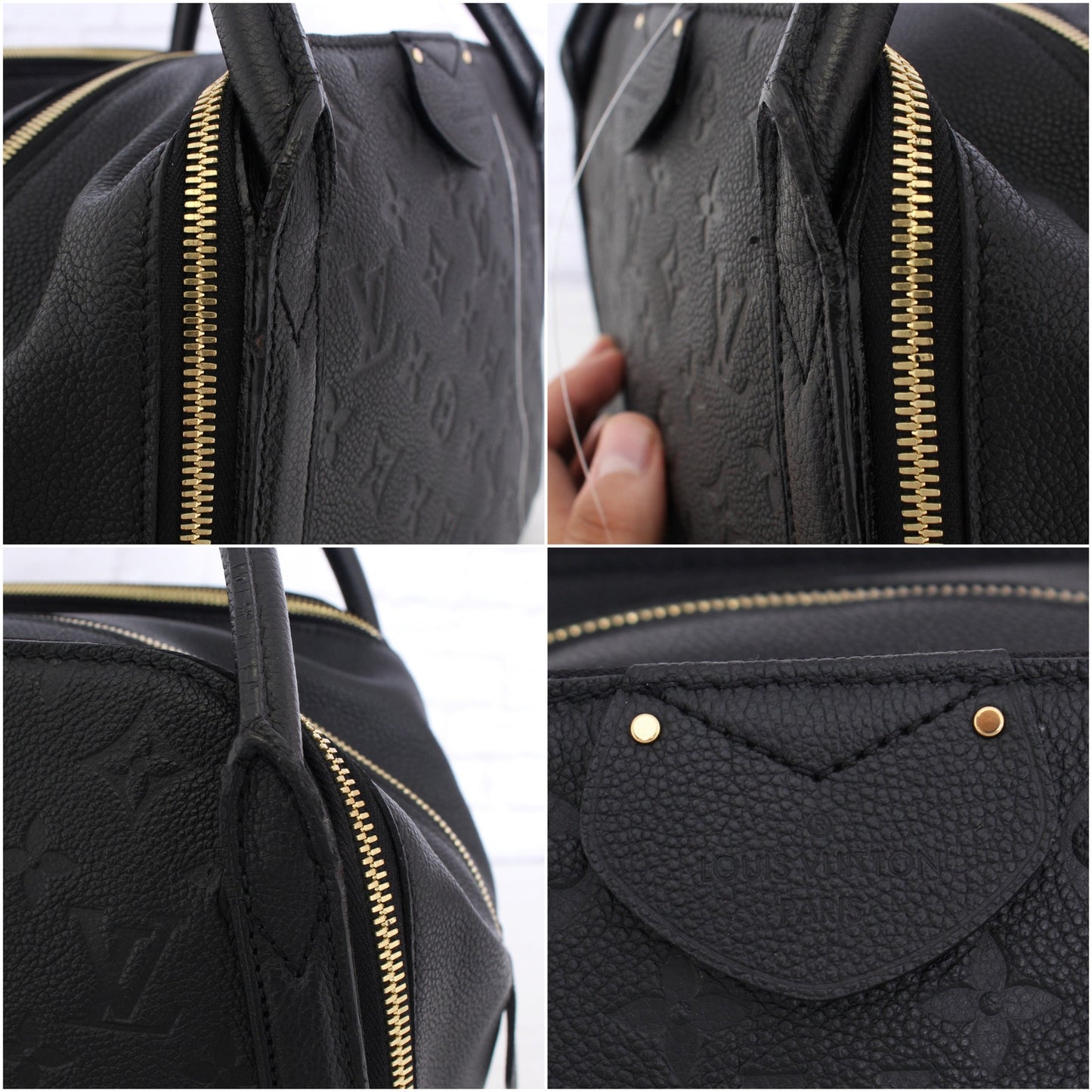 Louis Vuitton Marais MM Black Empreinte Satchel