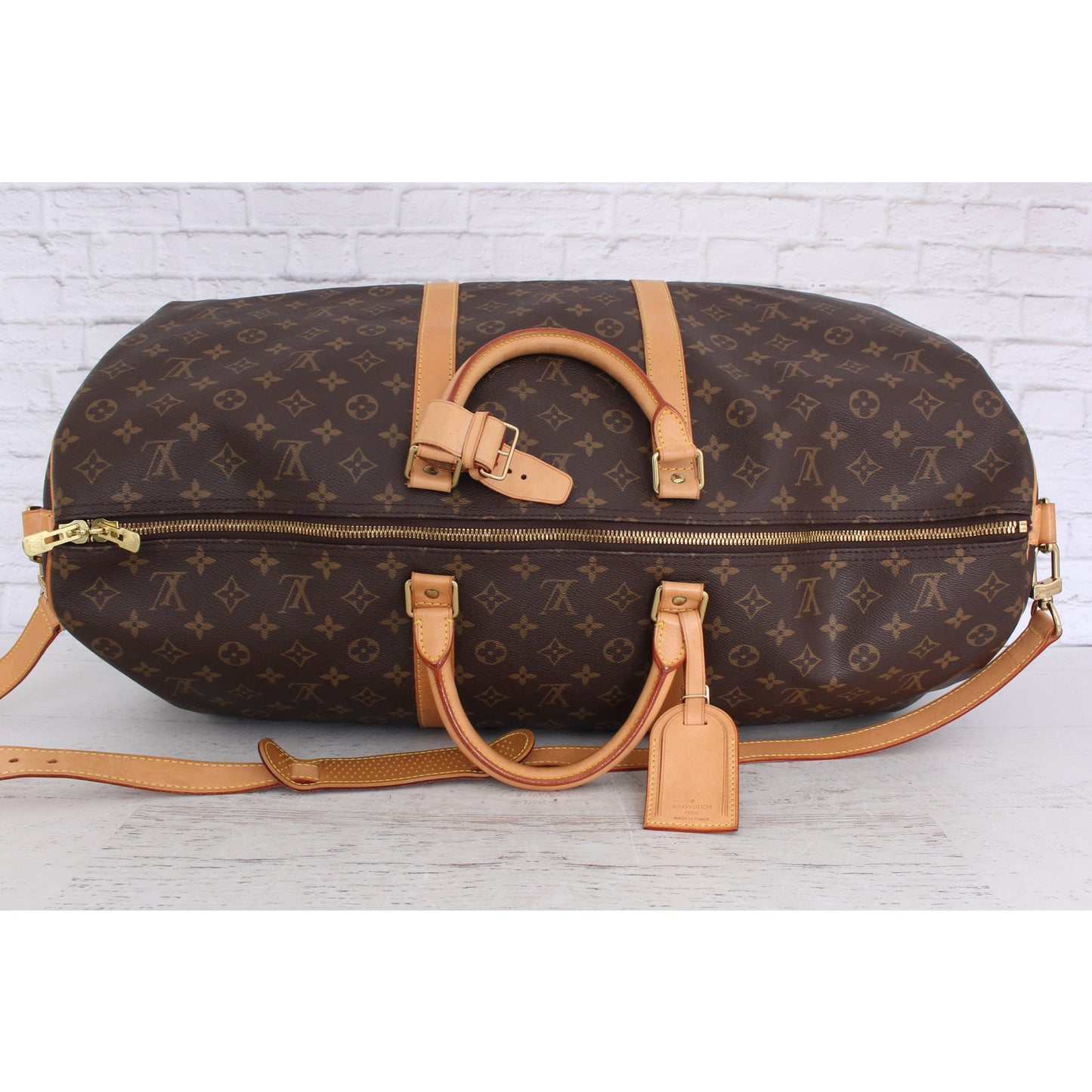 Louis Vuitton Keepall 60 Bandouliere Monogram Duffle Luggage Bag