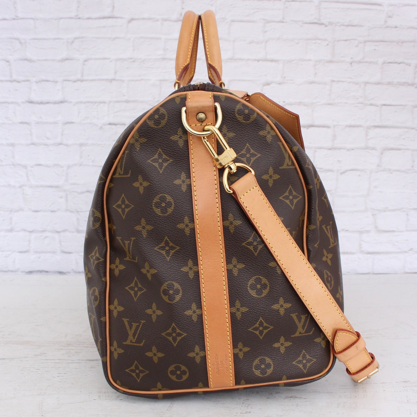 Louis Vuitton Keepall Bandouliere 50 Monogram Strap Shoulder LV Duffle