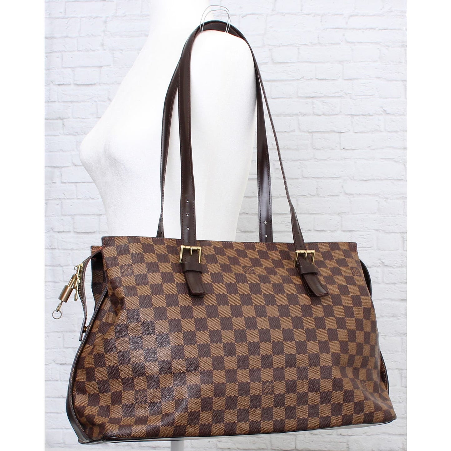 Louis Vuitton Chelsea Damier Ebene Shoulder Bag Tote