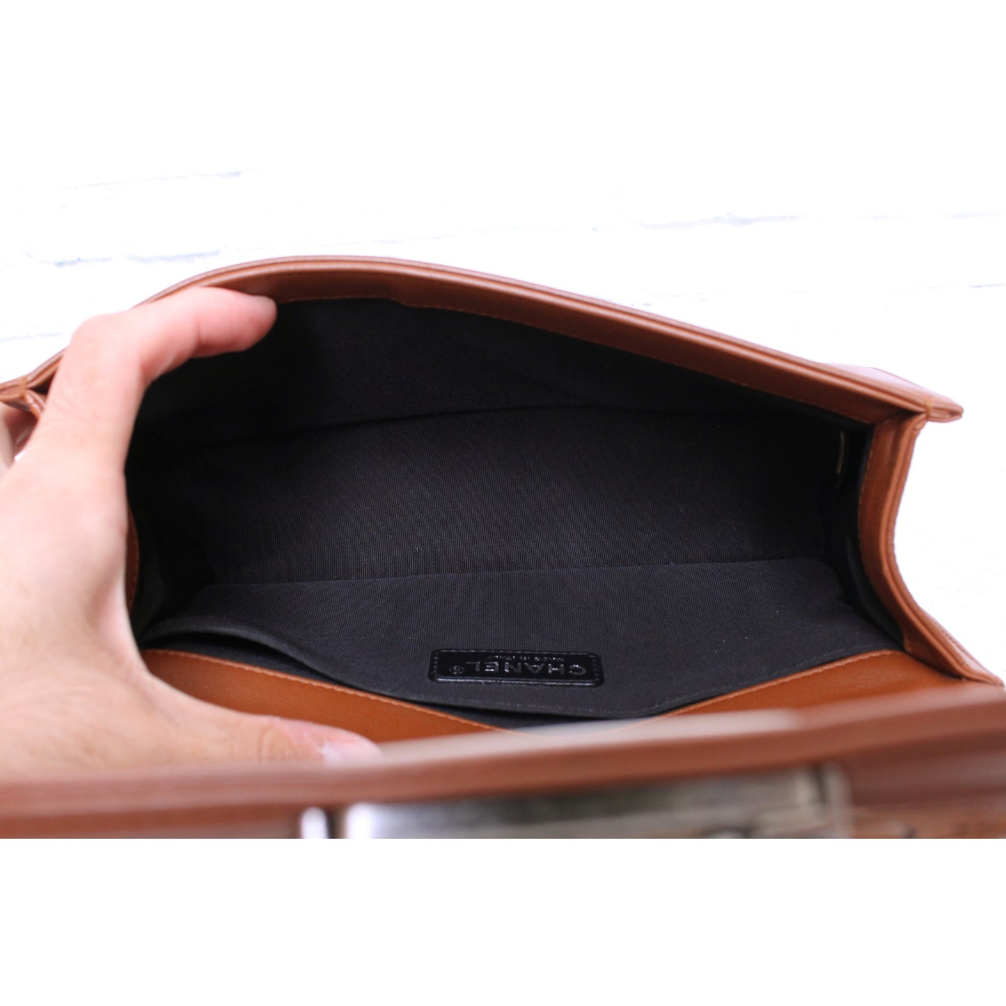 Chanel Paris-Dallas Corboda Boy Bag Embosed Calfskin Shoulder Crossbody A4817