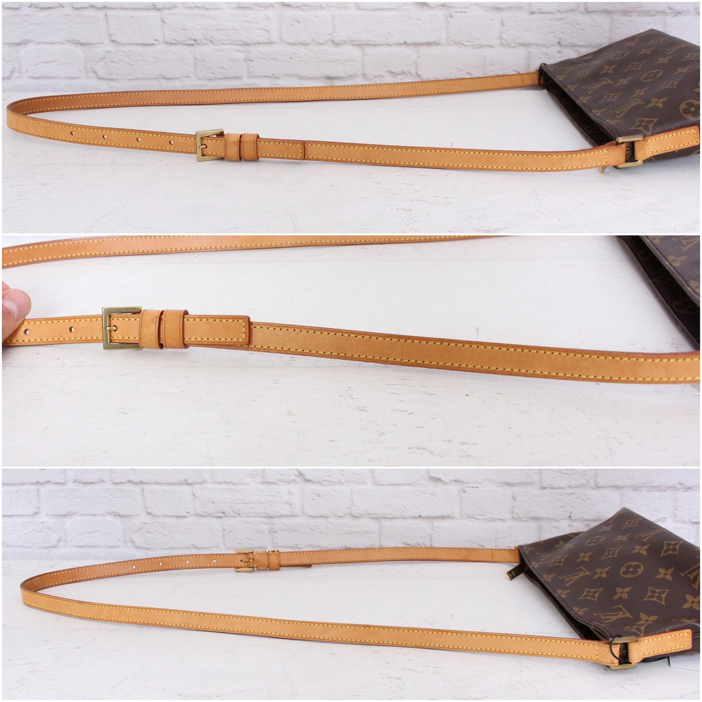 Louis Vuitton Trotteur Monogram Small Crossbody Leather Shoulder Handbag A4454