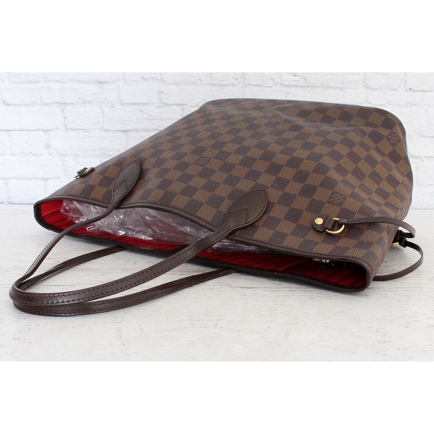 Louis Vuitton Neverfull MM Damier Ebene Cherry Tote