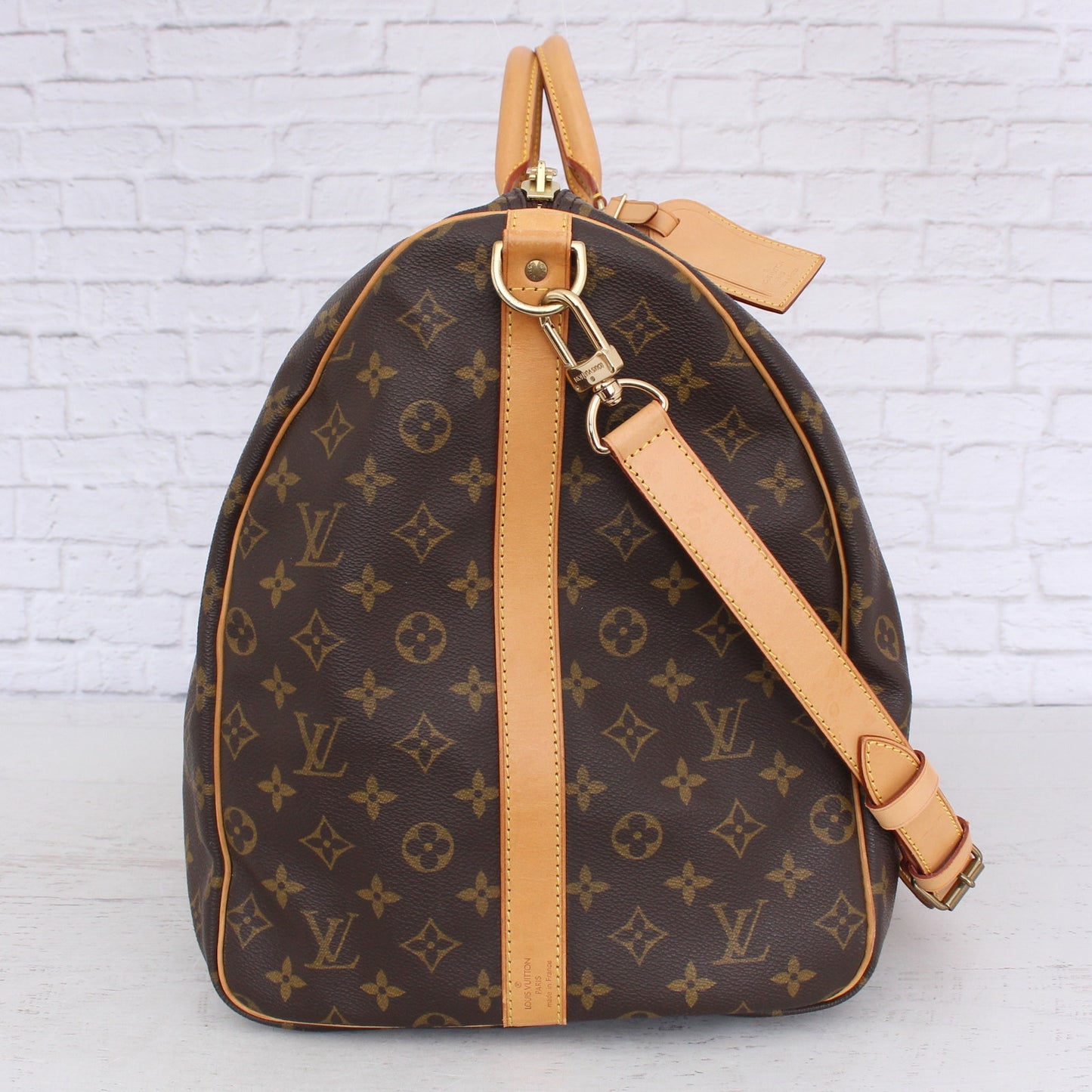 Louis Vuitton Keepall 60 Bandouliere Monogram Duffle Luggage Bag