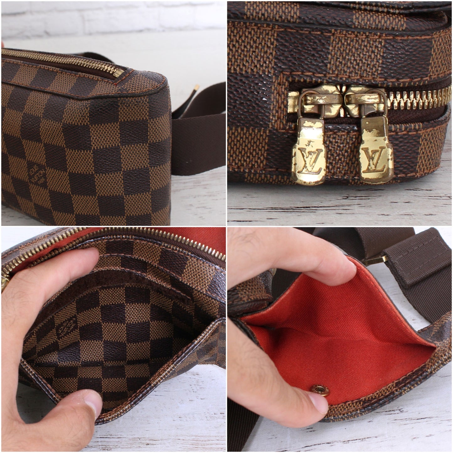 Louis Vuitton Geronimos Damier Ebene Sling Bumbag