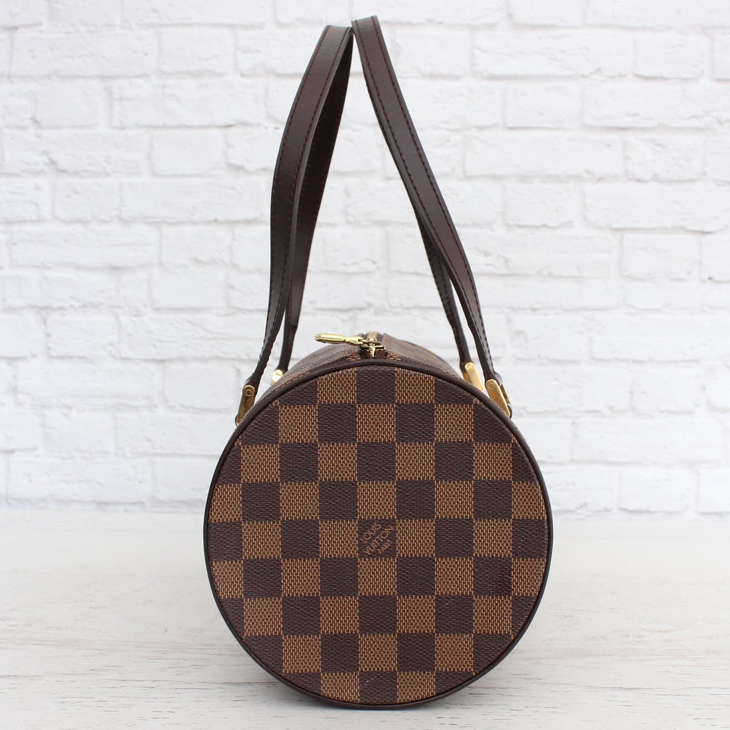 Louis Vuitton Papillon 30 Monogram with Pouch Satchel Brown Handbag LV