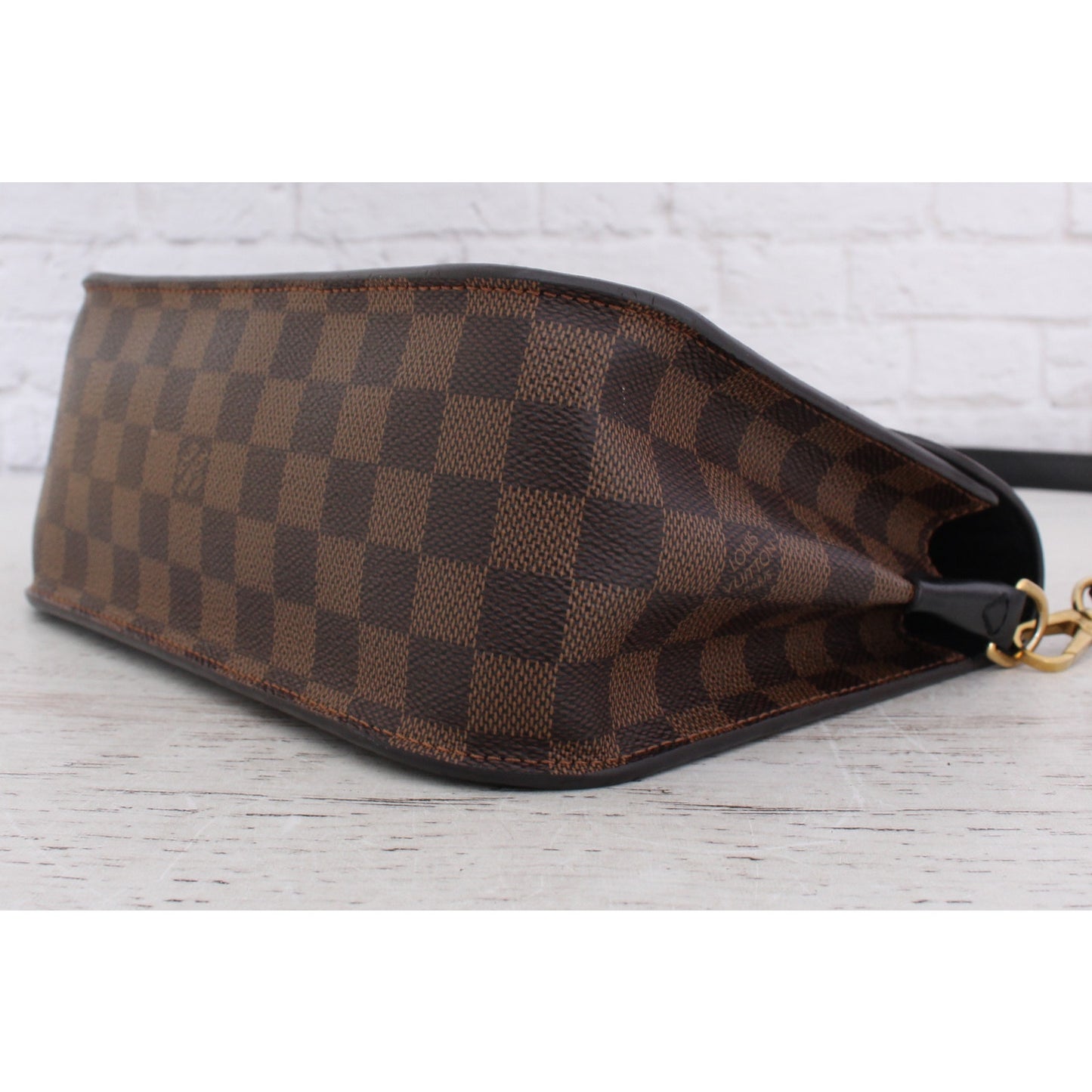 Louis Vuitton Beaumarchais Damier Ebene Leather Crossbody