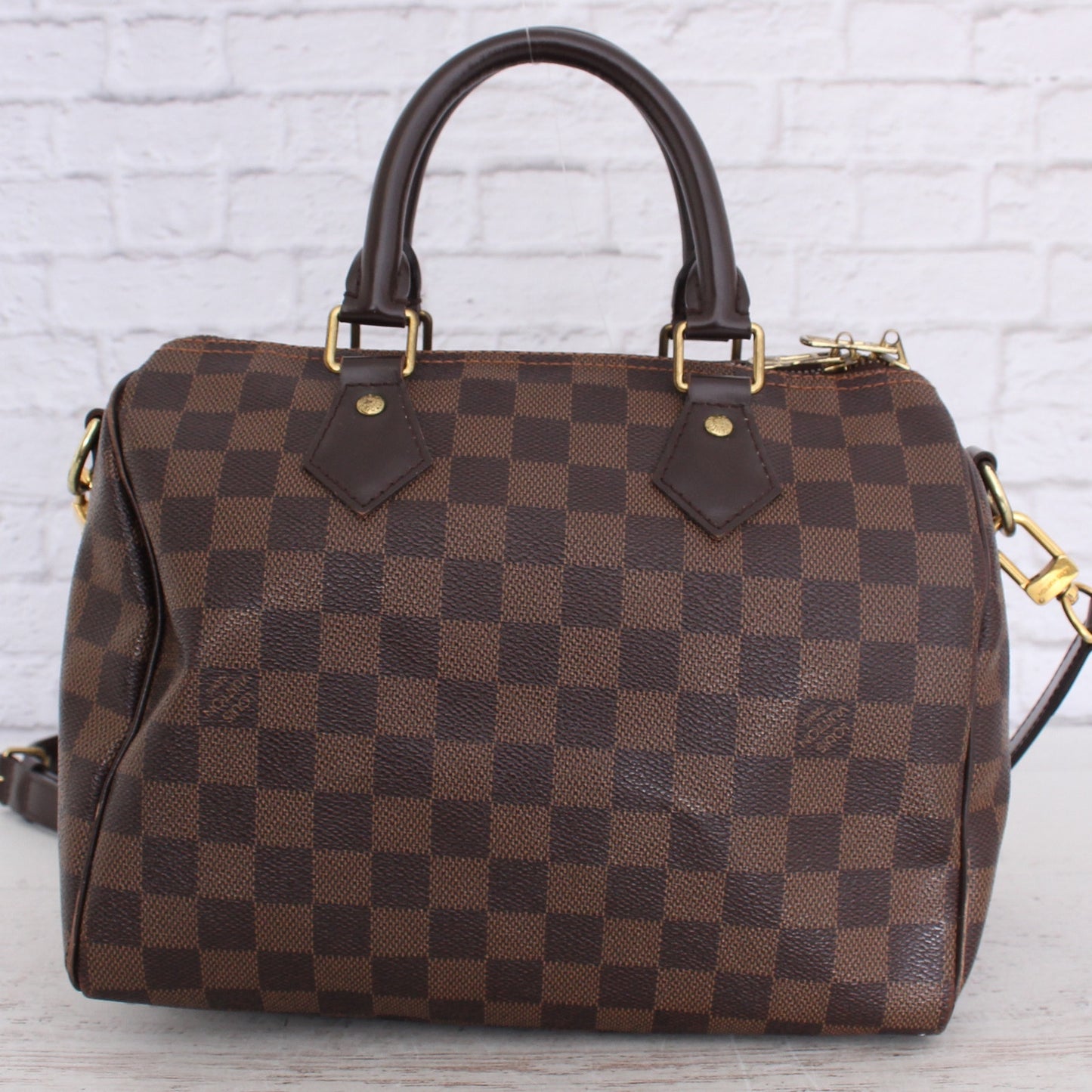 Louis Vuitton Speedy 25 Bandouliere Damier Ebene