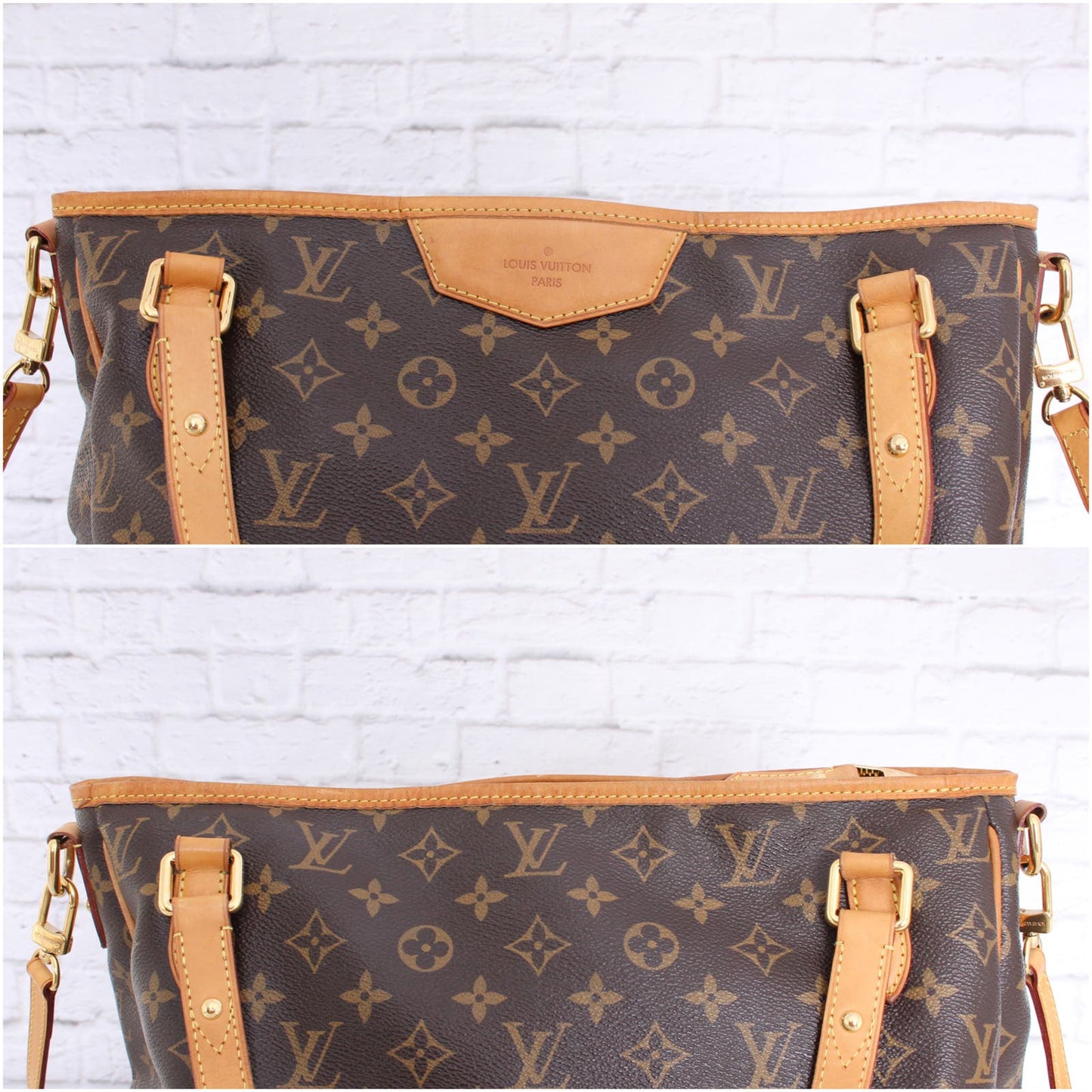 Louis Vuitton Estrella MM Monogram Shoulder Crossbody Satchel Leather