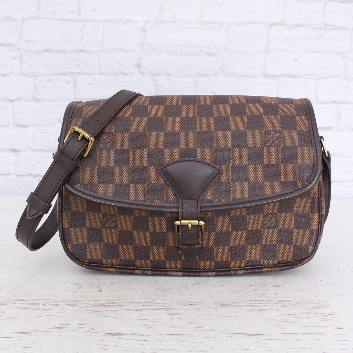 Louis Vuitton Sologne Damier Ebene Purse Crossbody