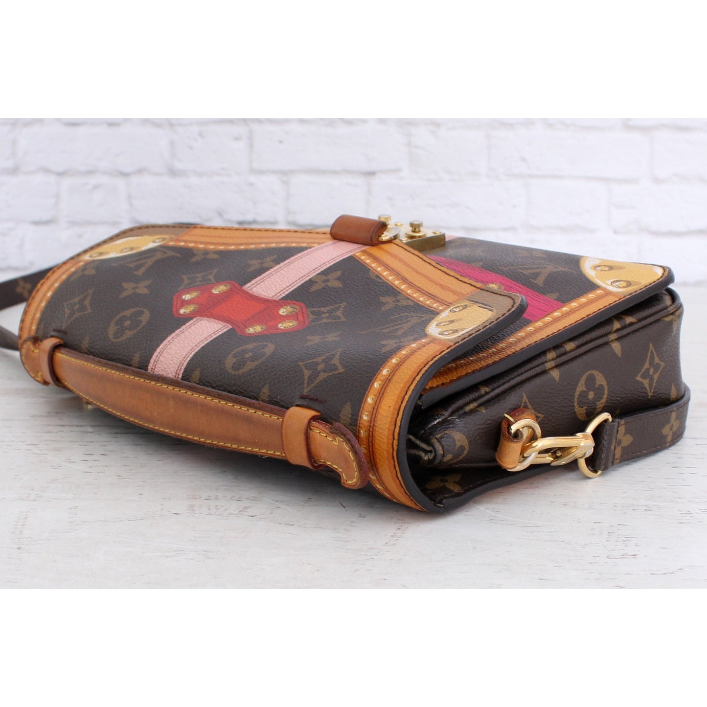 Louis Vuitton Pochette Metis Summer Trunks Trompe L'oeil Monogram Bag