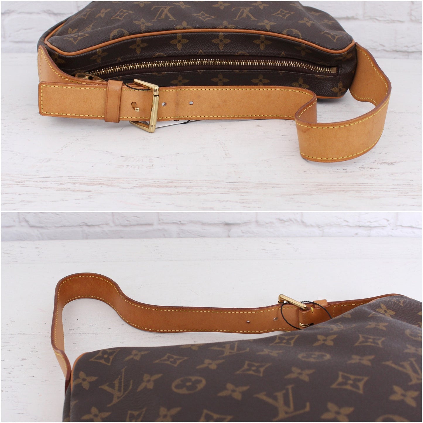 Louis Vuitton Croissant MM Monogram Crescent Shoulder Bag Purse Moon Hobo A4643