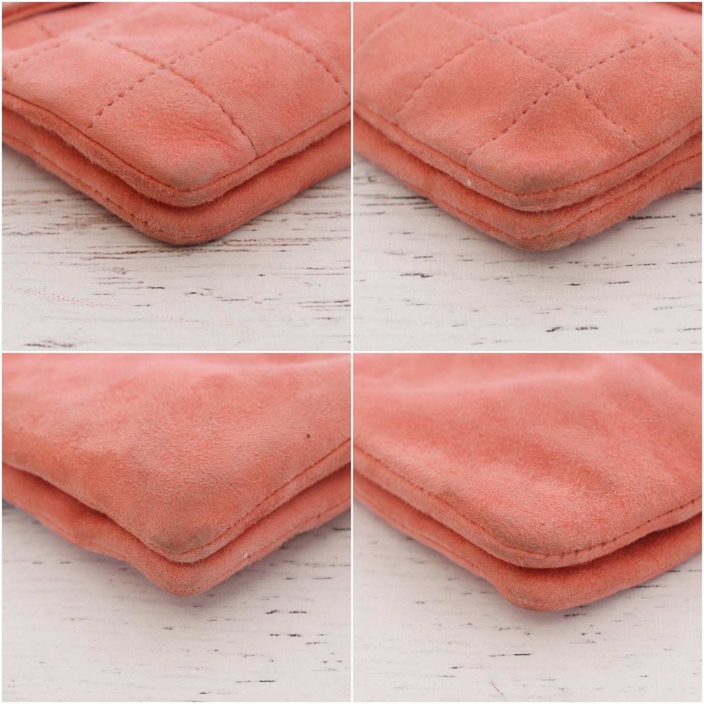 Chanel Chocolate Bar Reissue Flap Pink Suede Chain Shoulder Bag A3305