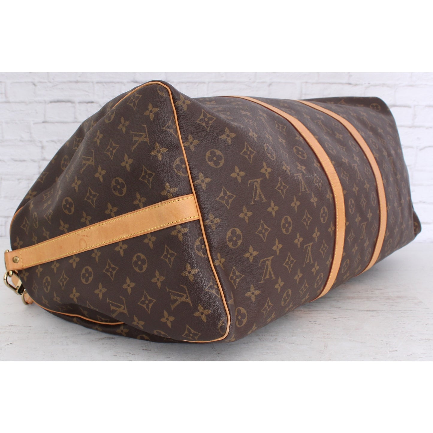 Louis Vuitton Keepall 60 Bandouliere Monogram Duffle Luggage Bag