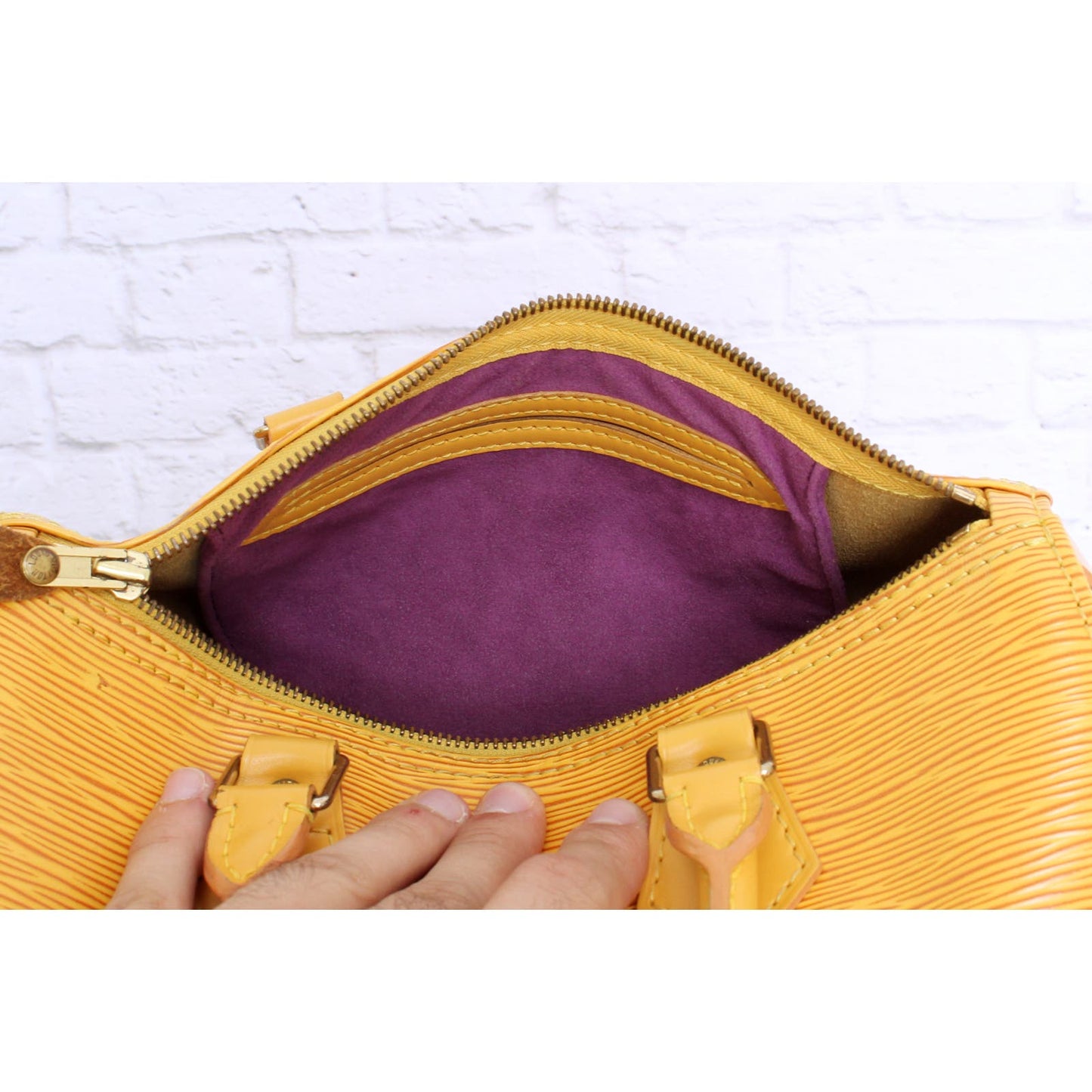 Louis Vuitton Speedy 25 Yellow Epi