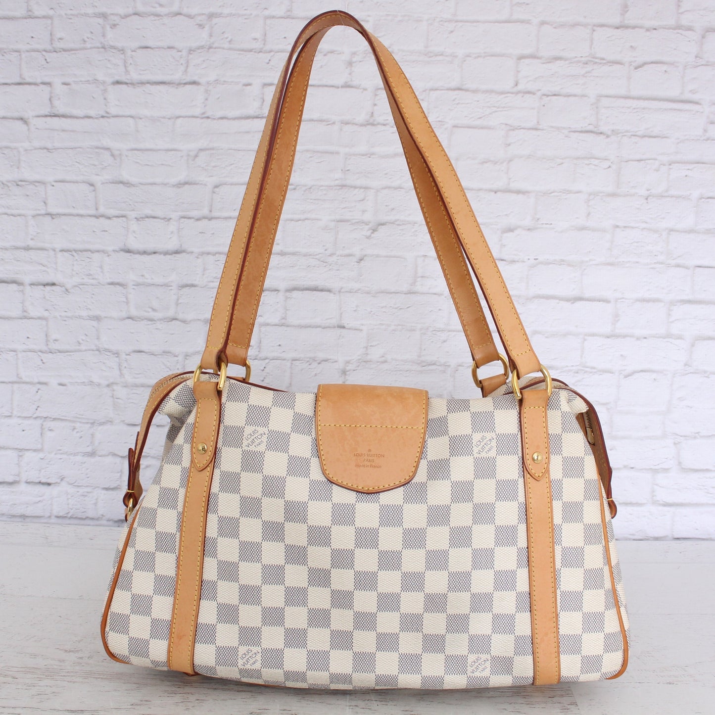 Louis Vuitton Stresa PM Damier Azur Shoulder Bag Purse