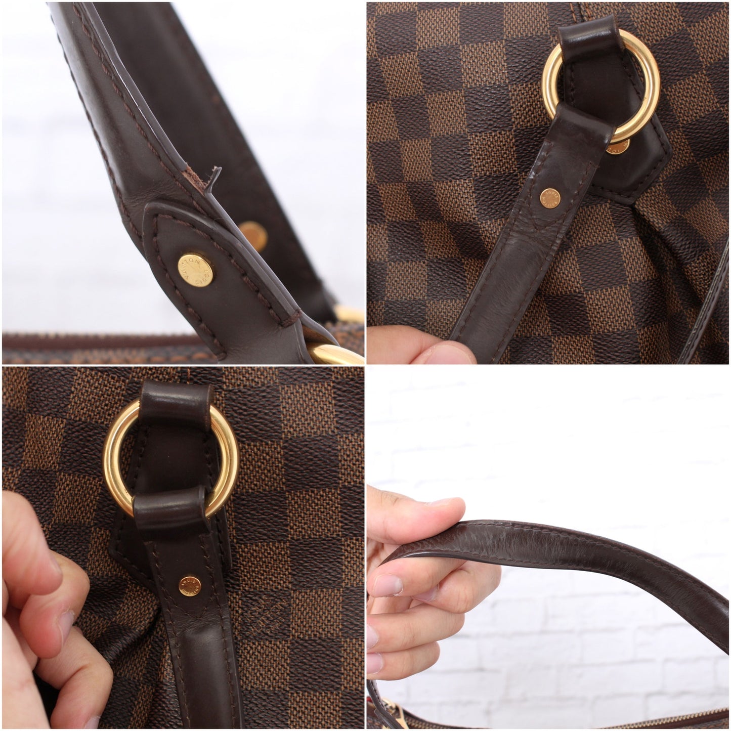 Louis Vuitton Evora GM Damier Ebene Shoulder Bag