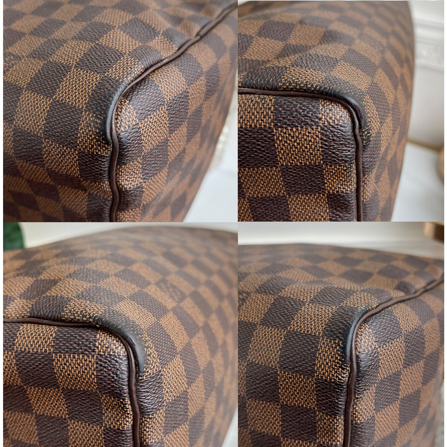 Louis Vuitton Speedy 30 Damier Ebene Satchel Brown Tote