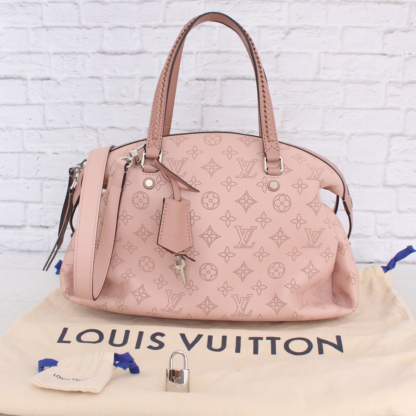 Louis Vuitton Asteria Pink Mahina Shoulder/Crossbody Bag