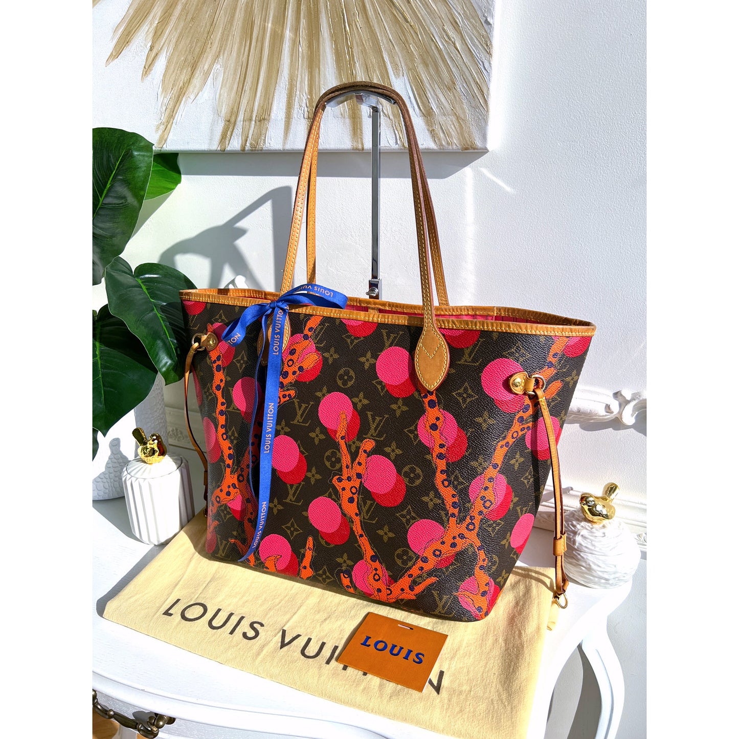 Louis Vuitton Neverfull MM Ramages Monogram Pink Tote