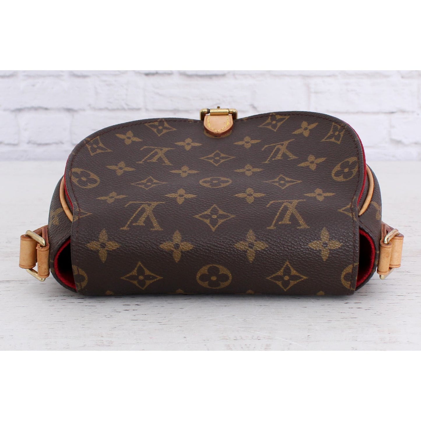 Louis Vuitton Tambourine Monogram Crossbody Shoulder Handbag Leather