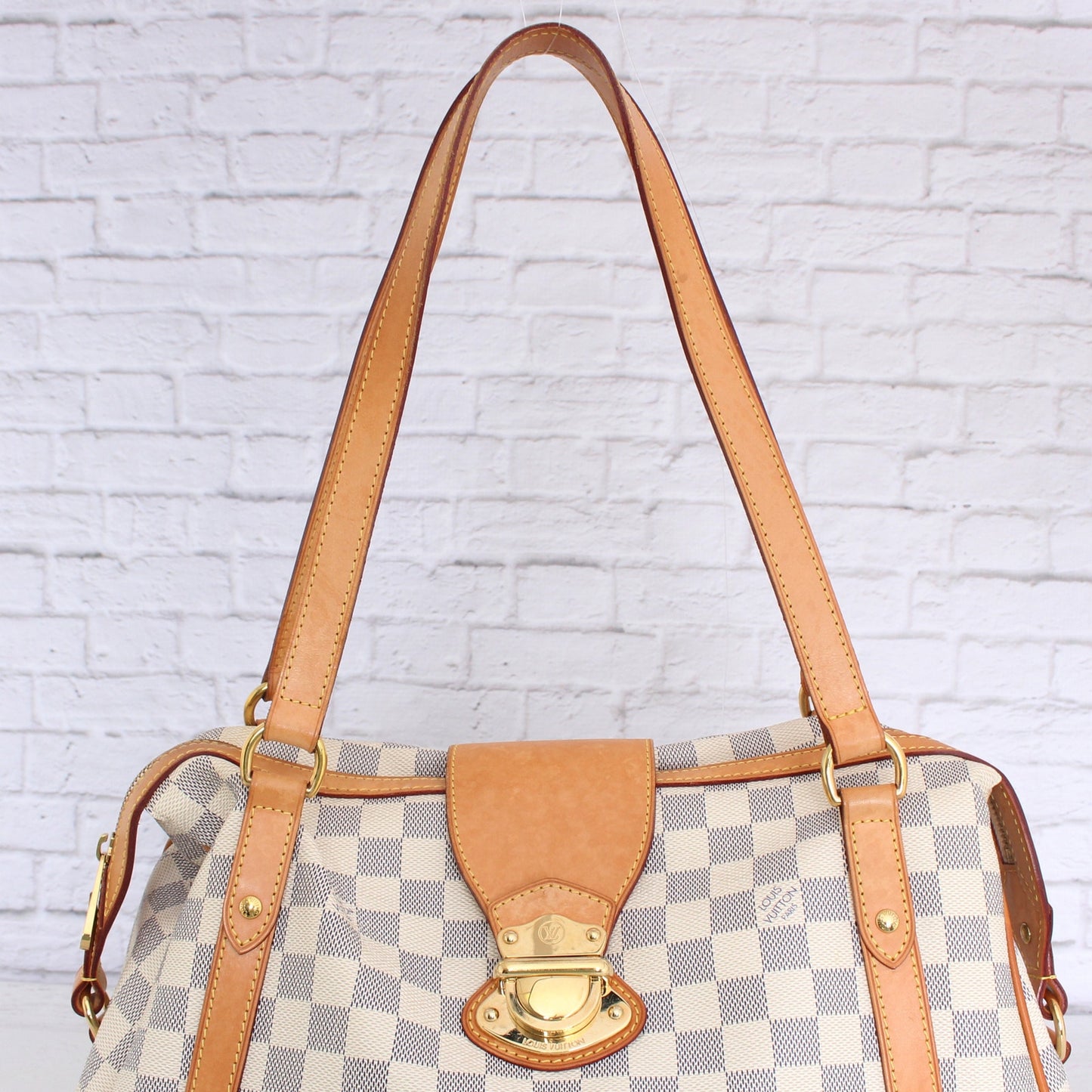 Louis Vuitton Stresa PM Damier Azur Shoulder Bag Purse