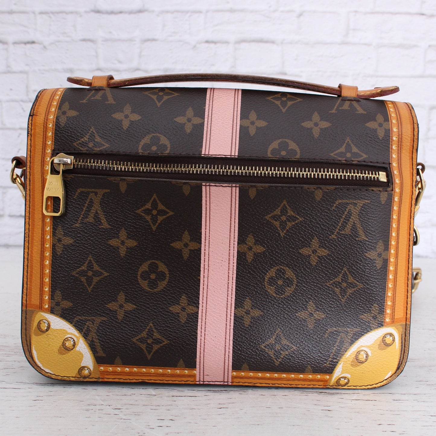 Louis Vuitton Pochette Metis Summer Trunks Trompe L'oeil Monogram Bag