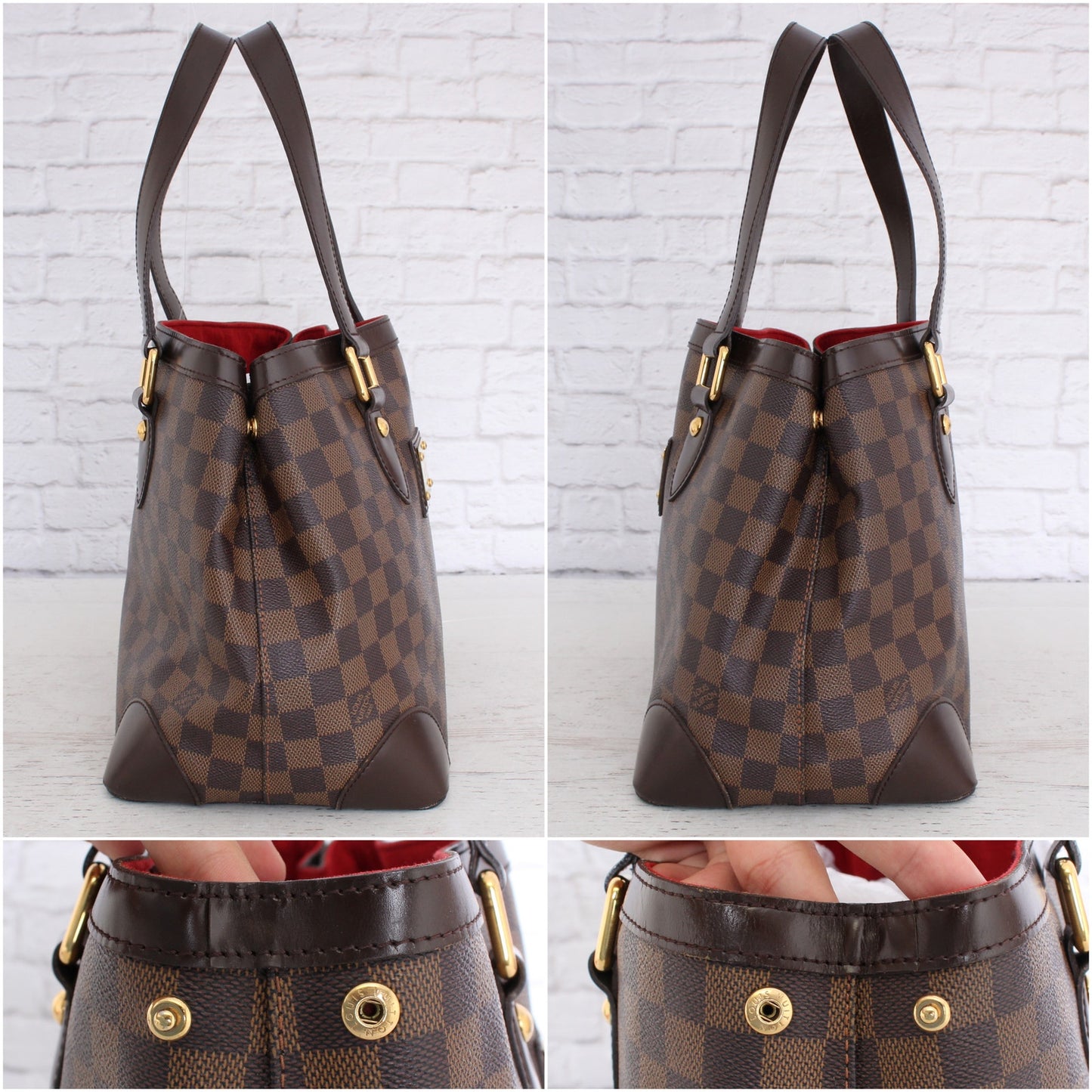 Louis Vuitton Hampstead PM Damier Ebene Shoulder Bag