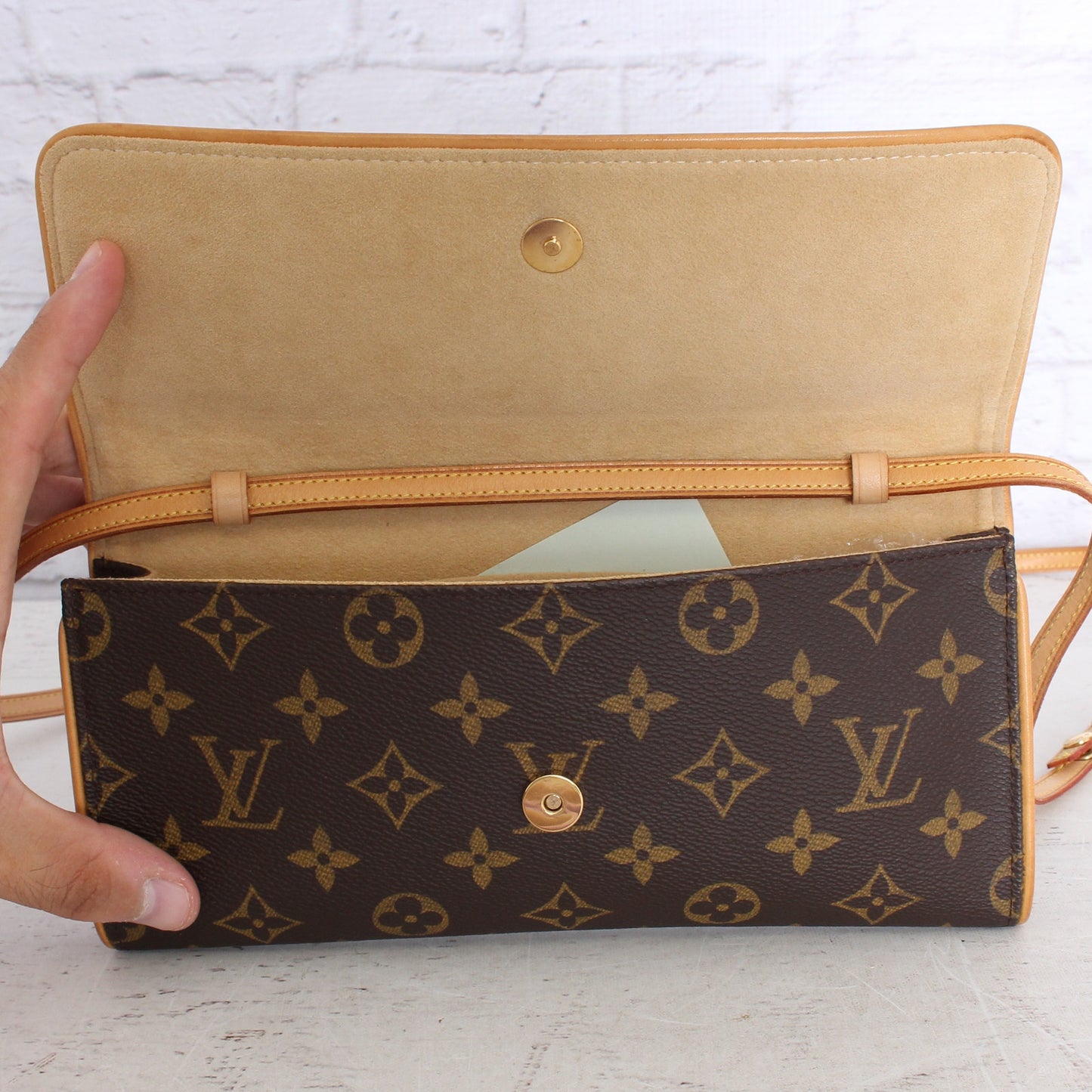 Louis Vuitton Pochette Twin GM Monogram Crossbody