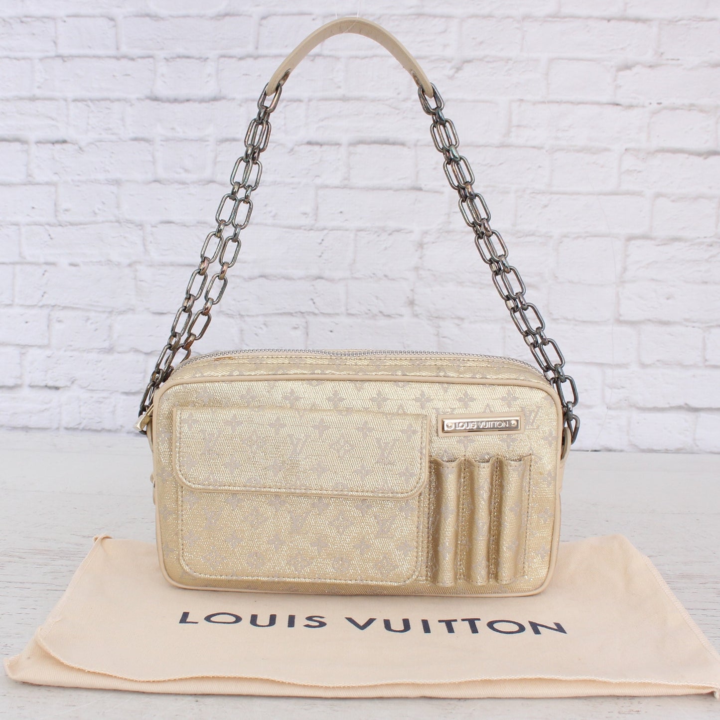 Louis Vuitton Shine McKenna Gold Monogram Bag