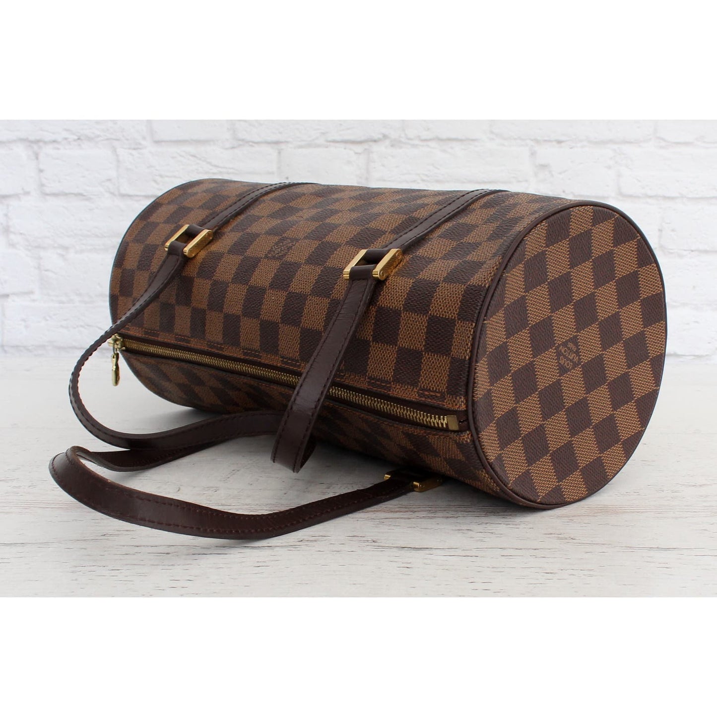 Louis Vuitton Papillon 30 Monogram with Pouch Satchel Brown Handbag LV