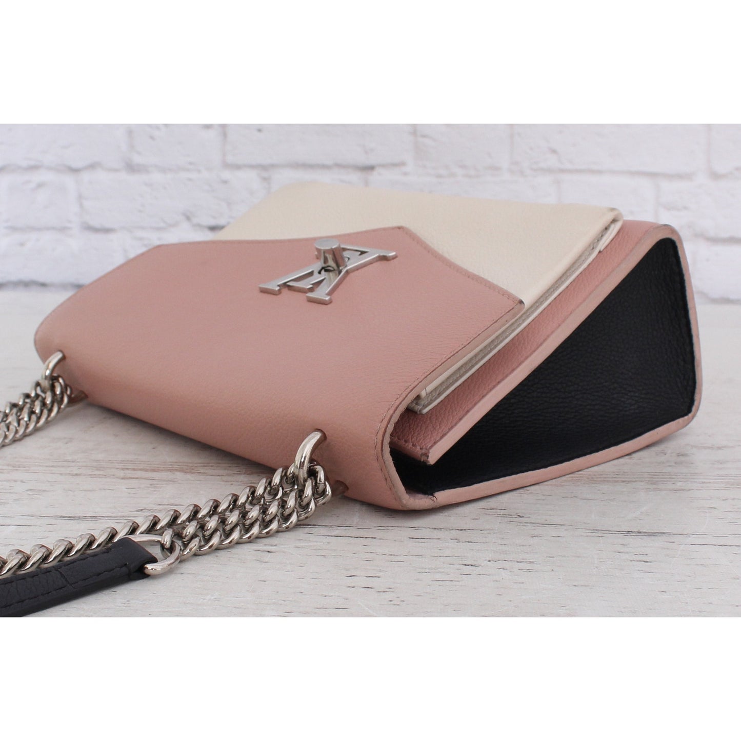 Louis Vuitton Mylockme Pink Taurillon Leather Crossbody & Shoulder Bag