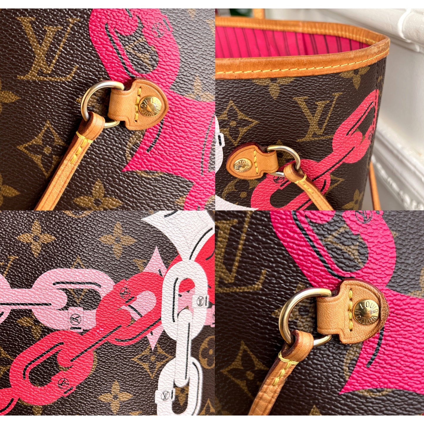 Louis Vuitton Neverfull MM Monogram Bay Chain Limited Edition