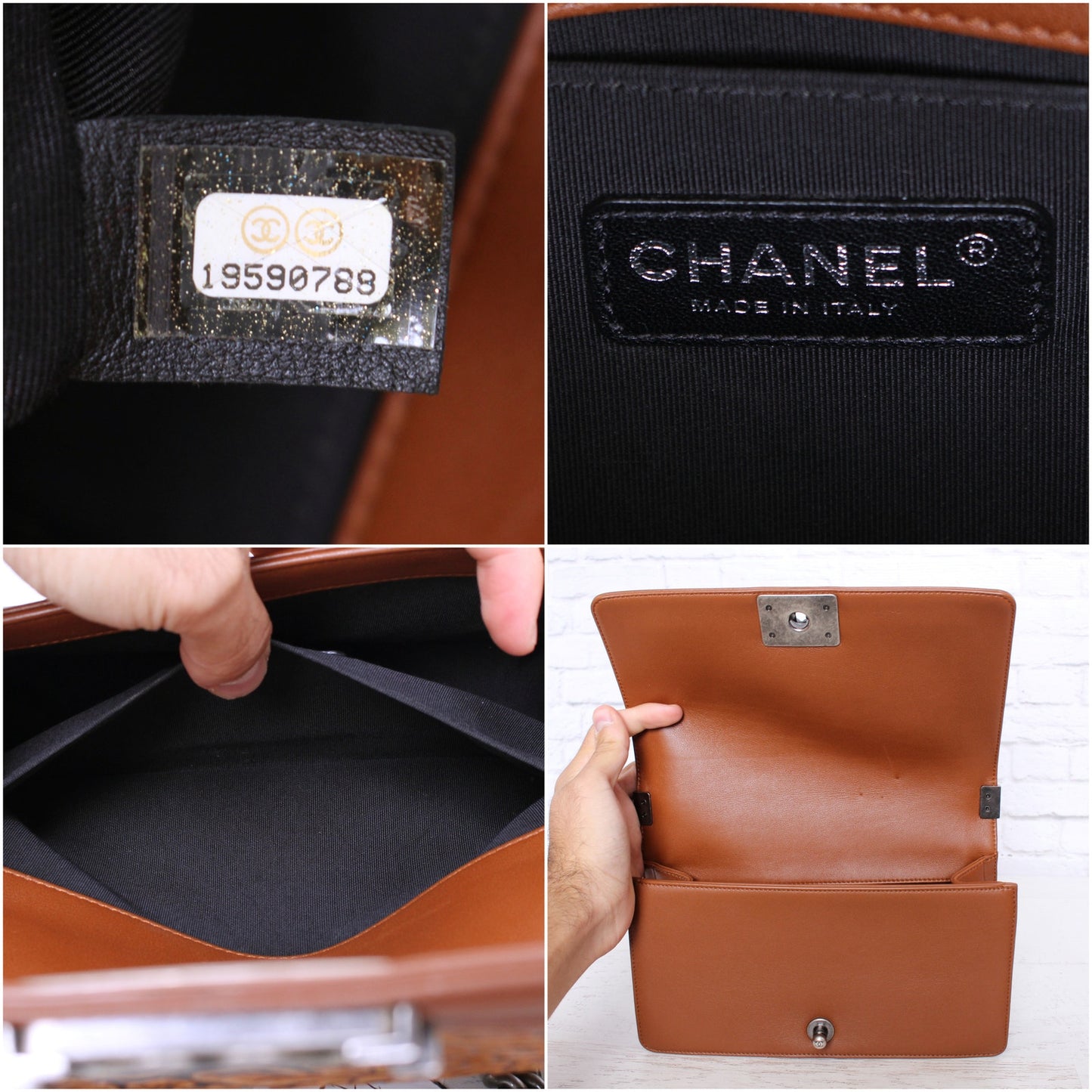 Chanel Paris-Dallas Corboda Boy Bag Embosed Calfskin Shoulder Crossbody A4817