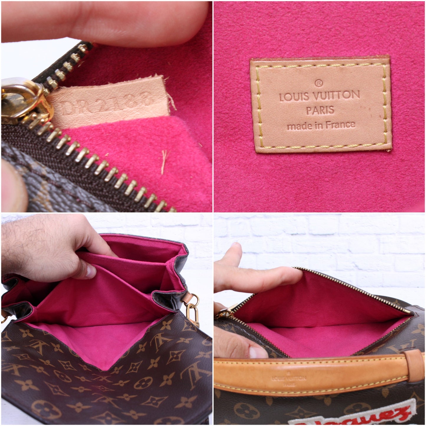 Louis Vuitton Pochette Metis My World Tour Monogram Crossbody Handbag A4606