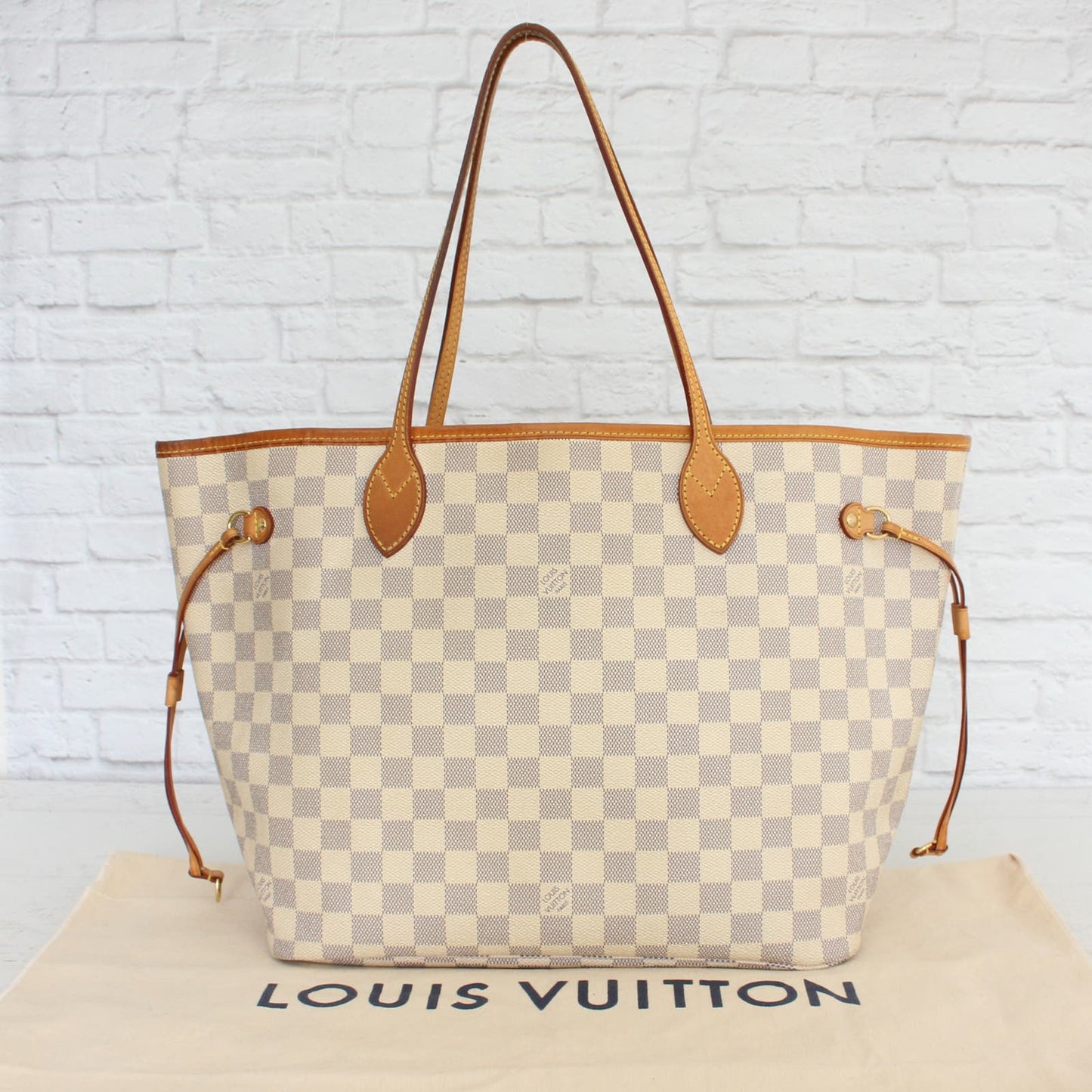 Louis Vuitton Neverfull MM Damier Azur Tote