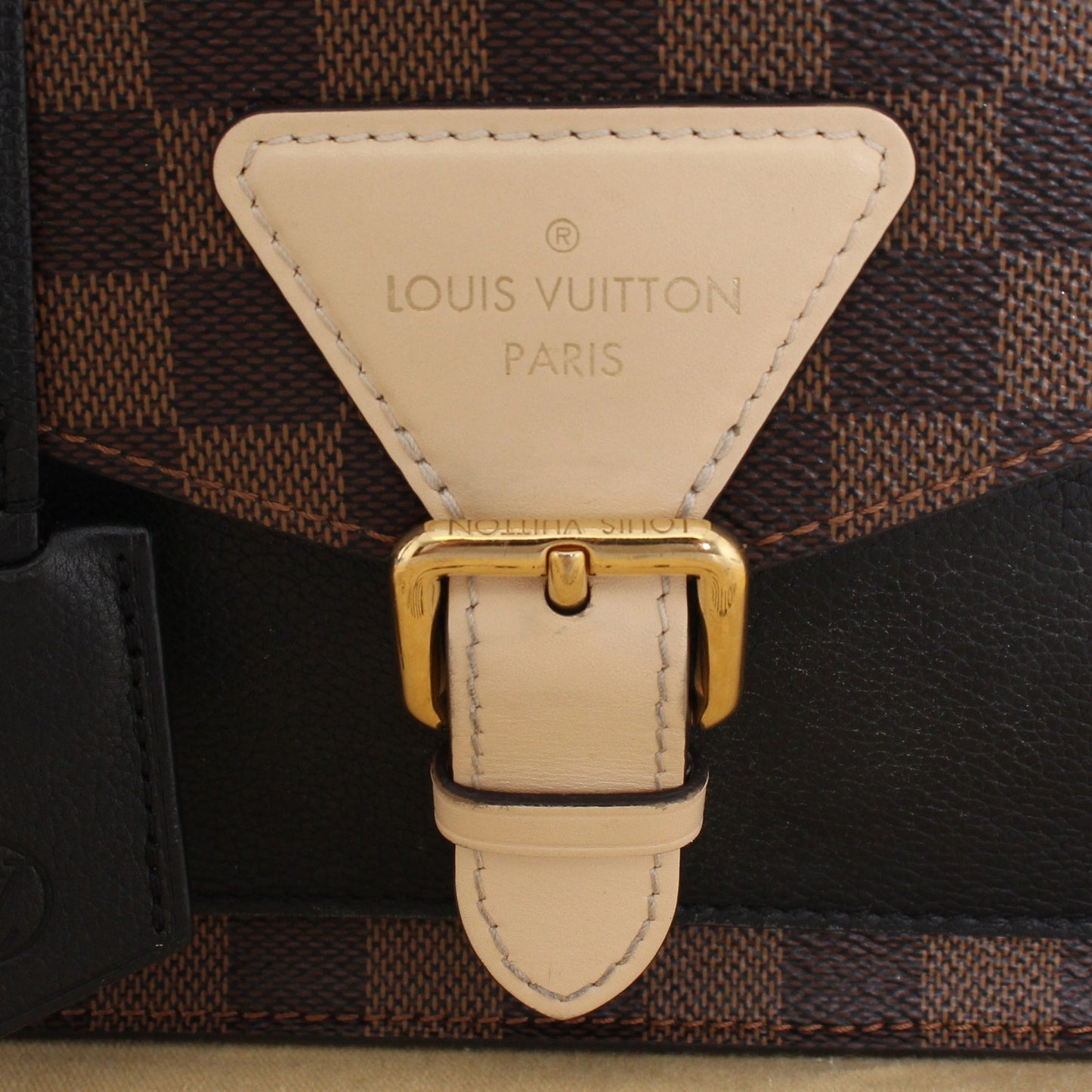 Louis Vuitton Beaumarchais Damier Ebene Leather Crossbody