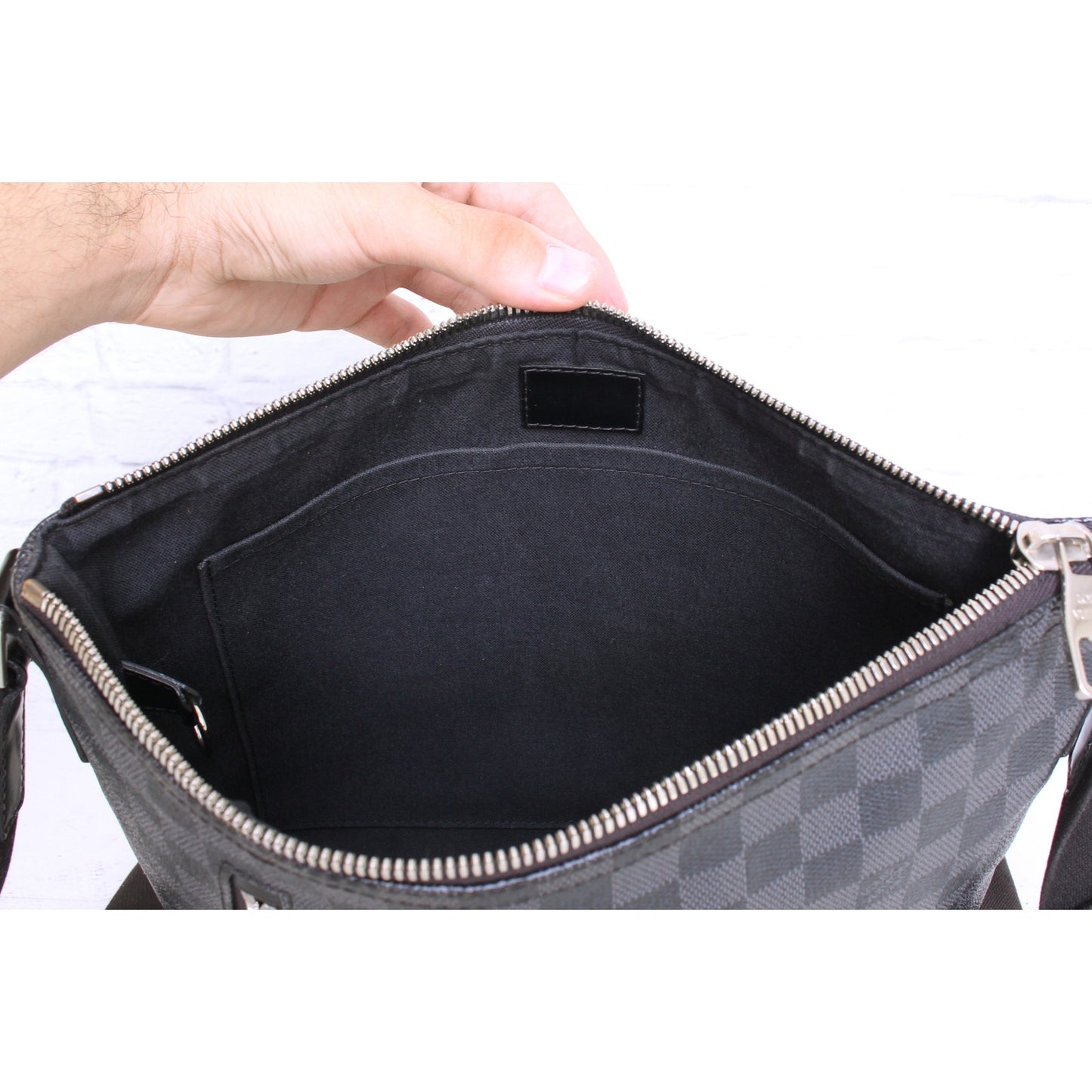 Louis Vuitton Mick PM Damier Graphite Crossbody Gray Shoulder Messenger