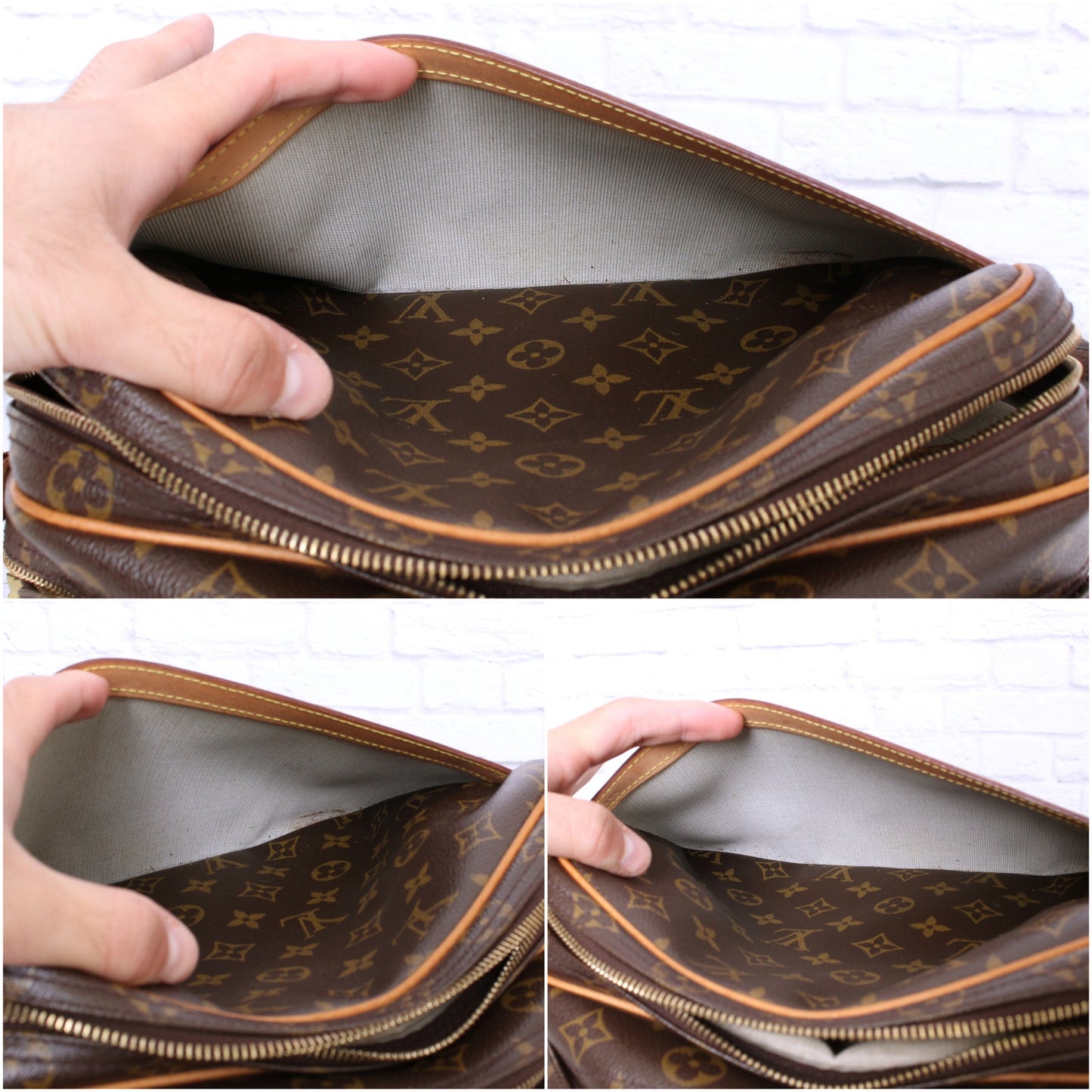 Louis Vuitton Reporter PM Monogram Crossbody & Shoulder Bag Messenger Zip A2649