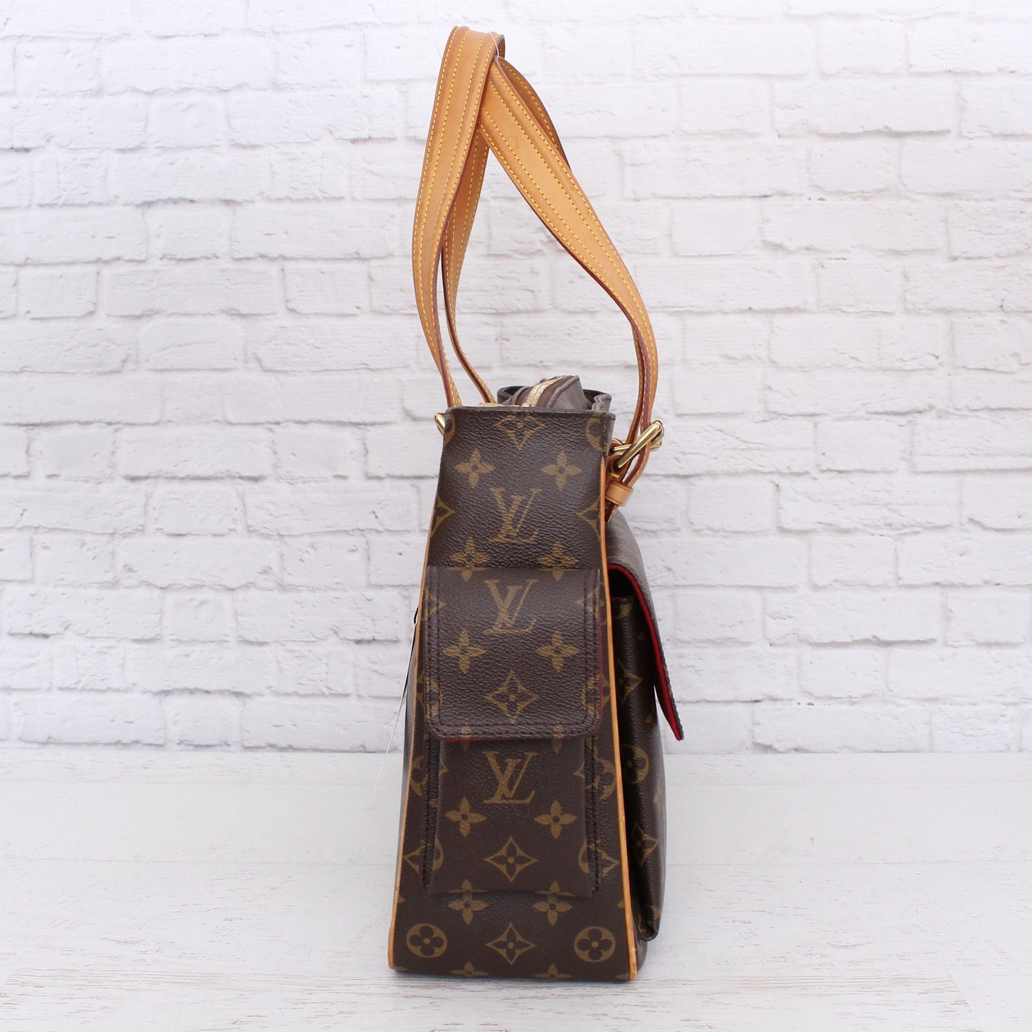 Louis Vuitton Multiple Cite Purse Monogram Bag Pochette Travel Canvas A4995