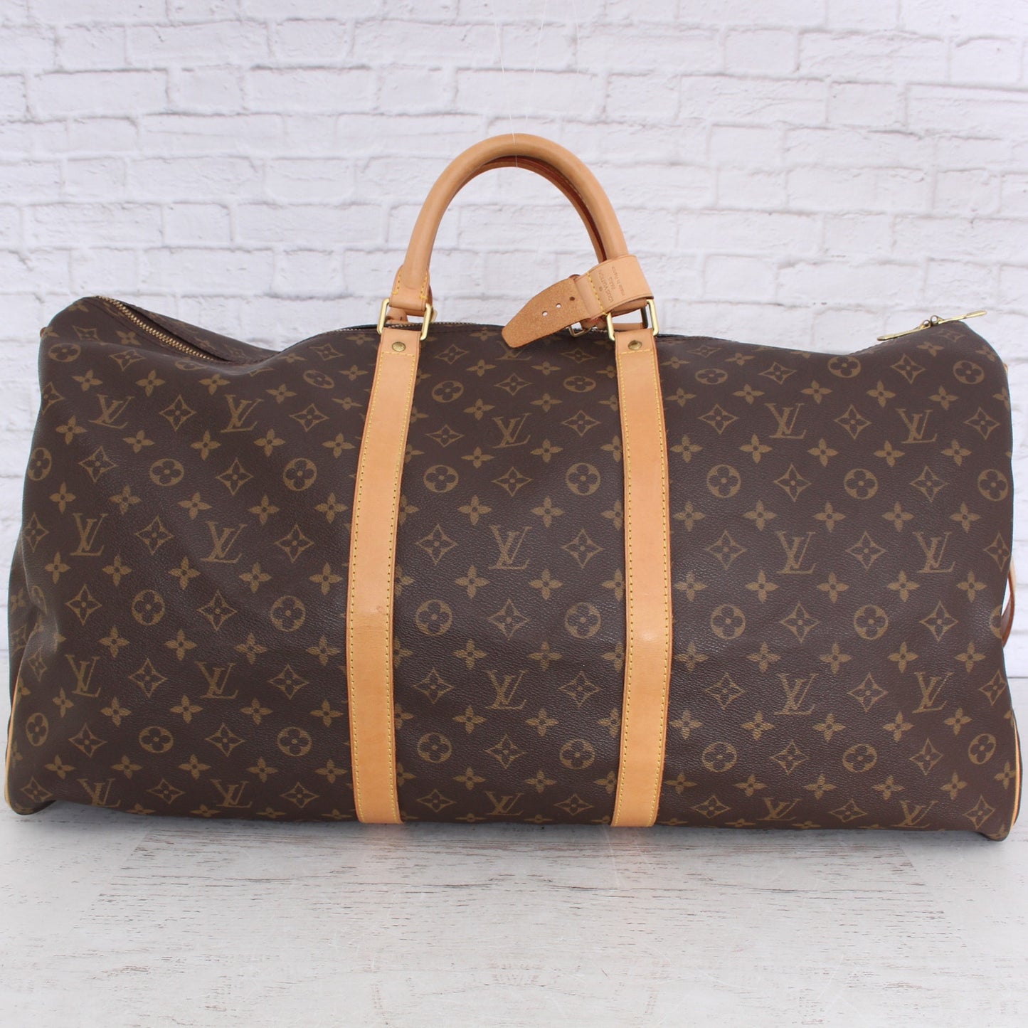 Louis Vuitton Keepall 60 Bandouliere Monogram Duffle Luggage Bag