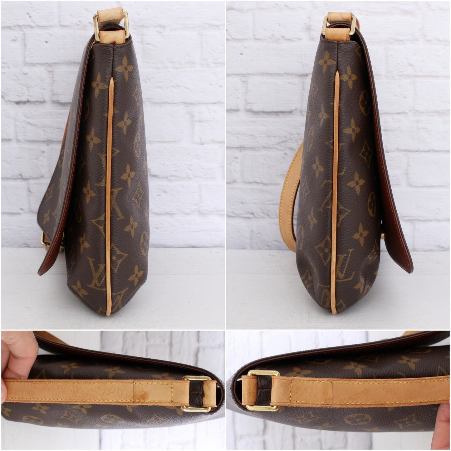 Louis Vuitton Musette Salsa PM Monogram Crossbody Purse Messenger Bag