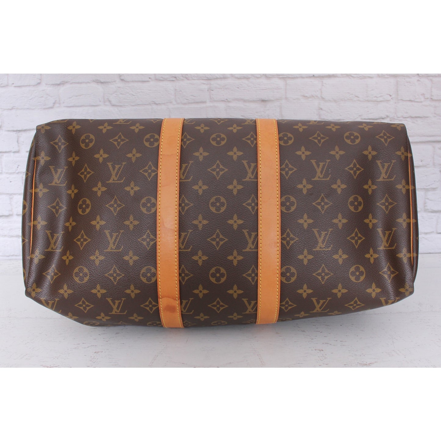 Louis Vuitton Keepall Boston 45 Monogram Duffle Bag Travel Handbag A5003
