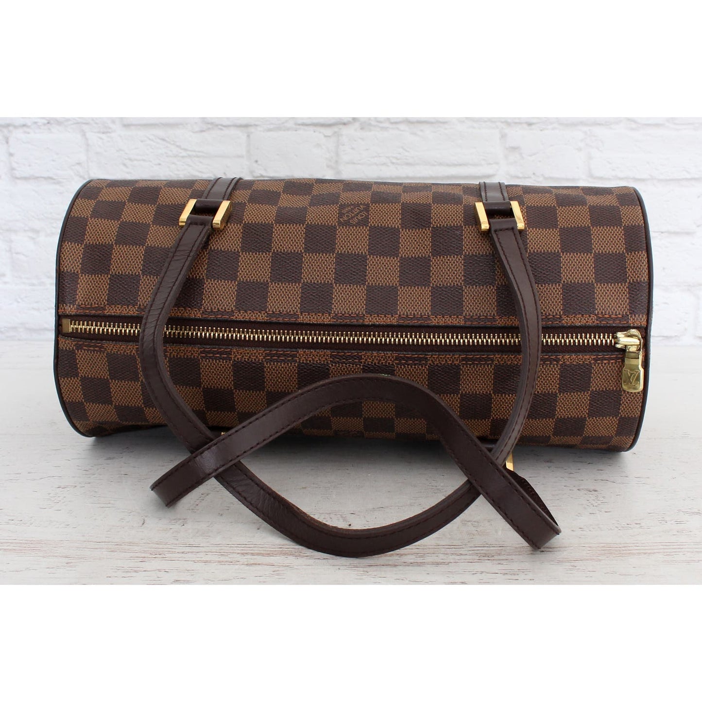 Louis Vuitton Papillon 30 Monogram with Pouch Satchel Brown Handbag LV