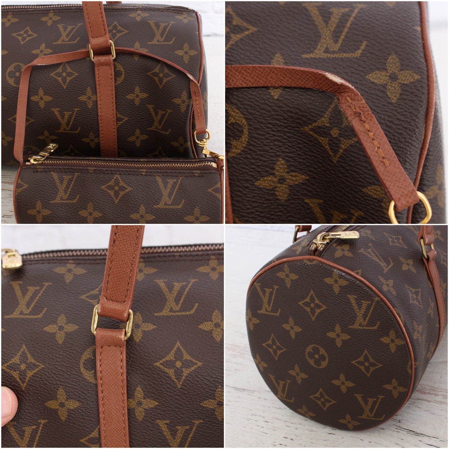 Louis Vuitton Papillon 30 Monogram w Pouch Satchel